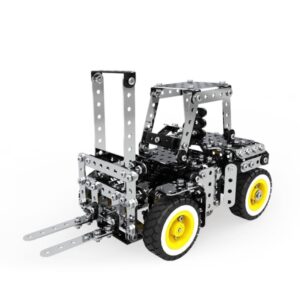 589PCS Stainless Steel Gear Manually Operated Forklift DIY Assembly Building Block Educational Toys Kit for MoFun SW-030