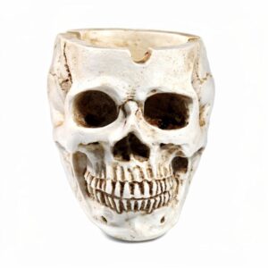 Gothic Resin Skull Ashtray & Spooky Halloween Home Decor