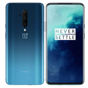 OnePlus 7T Pro Unlocked 5G smartphone in Grade A+ condition viewed from the front and back