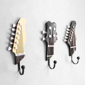 Decorative guitar wall hooks