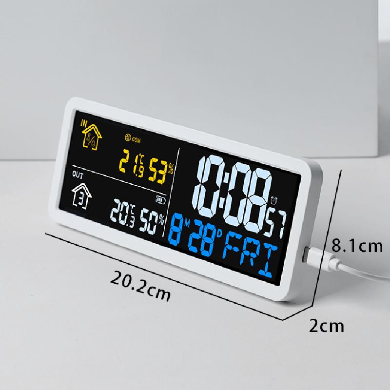 Digital Wall Clock with Wireless Outdoor Sensor