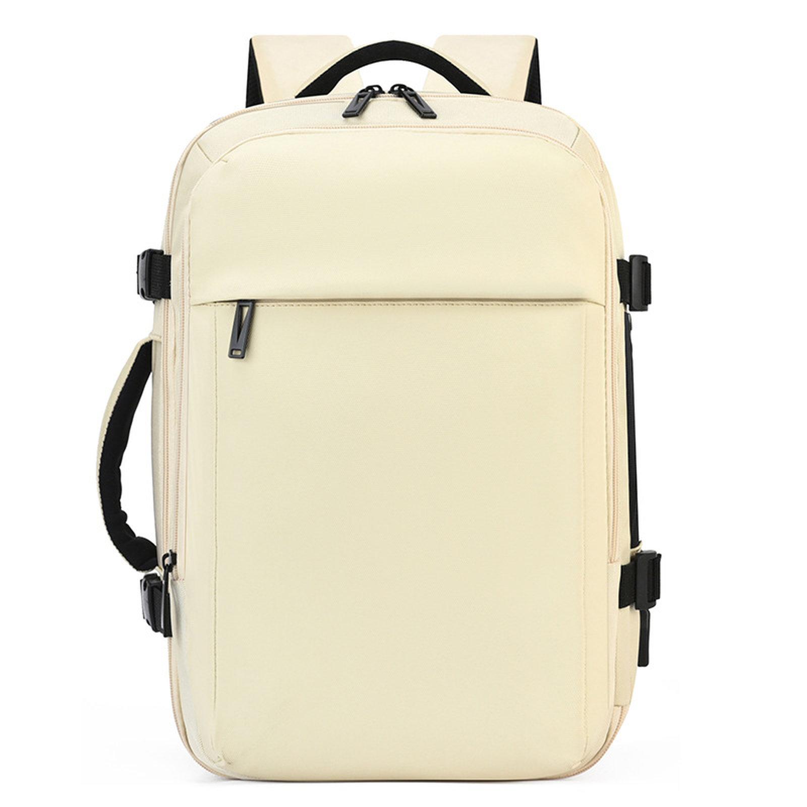 REMOID M006 Water-Resistant Travel Laptop Backpack Beige Rucksack